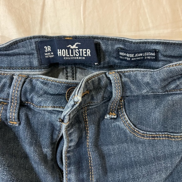 Hollister High Rise Jean Leggings Blue Size 3R - Picture 2 of 5